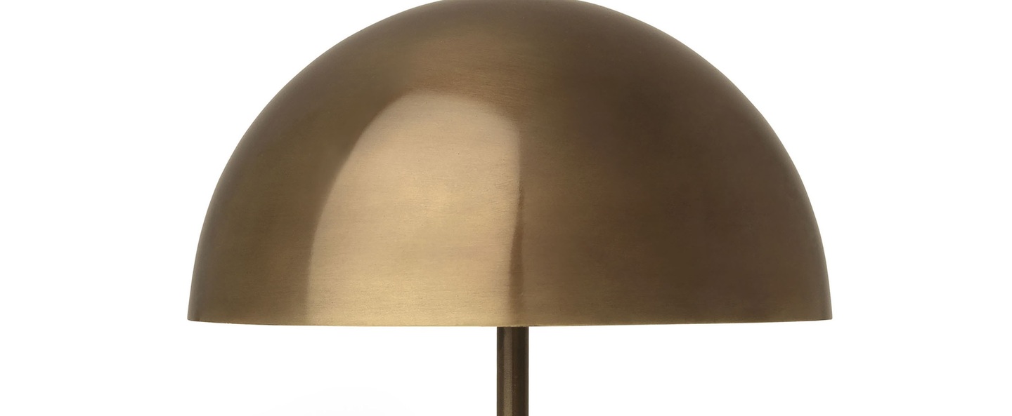 Lampe a poser baby dome laiton o25cm h24 5cm mater normal