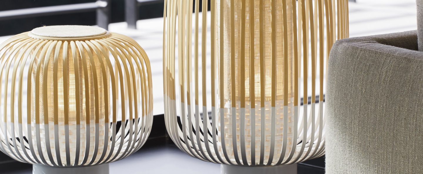 banner-image Lampe a poser bamboo light s blanc o27cm h24cm forestier normal
