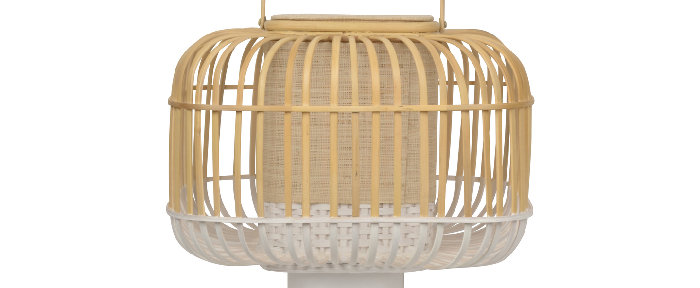 banner-image Lampe a poser bamboo square s blanc o36 5cm h41cm forestier normal
