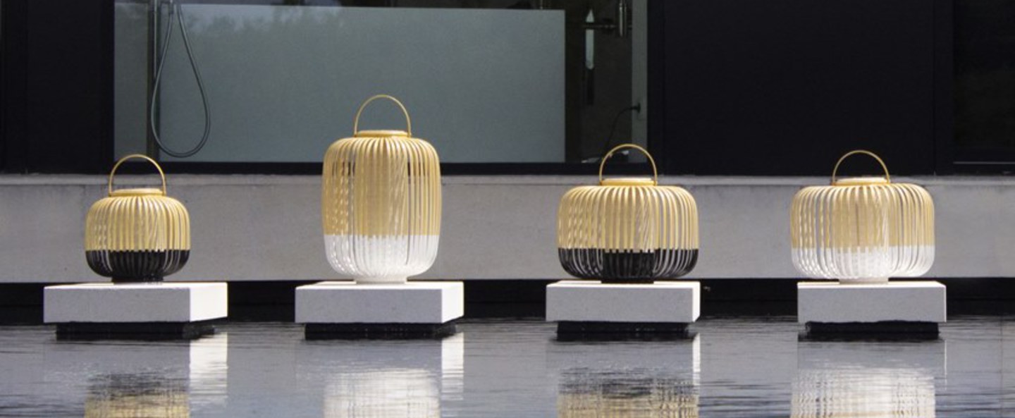 banner-image Lampe a poser bamboo take away m blanc ip66 led 3000k 290lm o27cm h44cm forestier normal