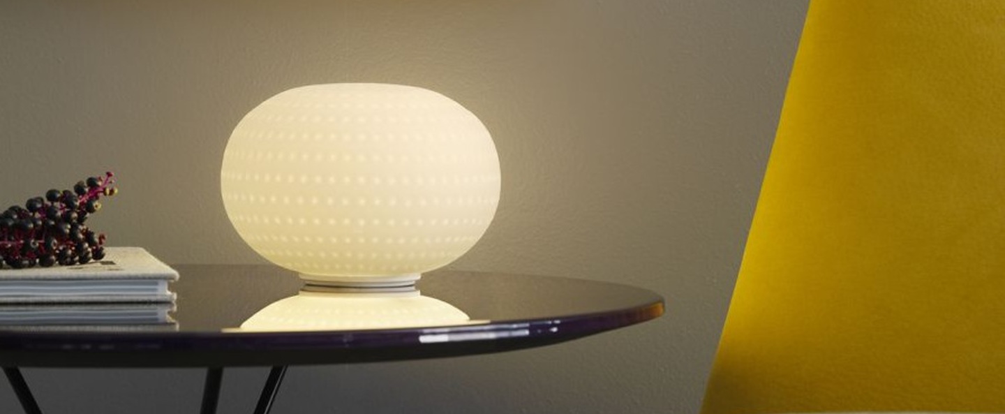 banner-image Lampe a poser bianca led blanc o16cm fontana arte normal