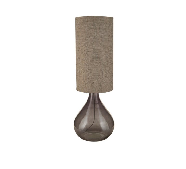 dark grey table lamp