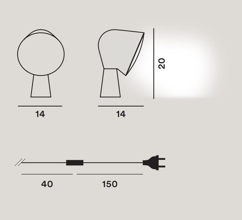 Binic ionna vautrin lampe a poser table lamp  foscarini 200001 87  design signed nedgis 91131 product