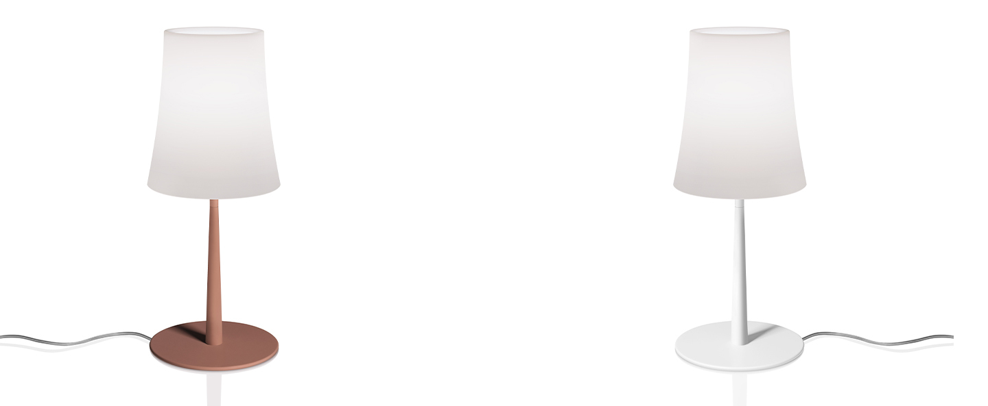 banner-image Lampe a poser birdie easy blanc et rouge brique o17cm h43cm foscarini normal