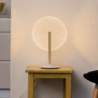 lamp on the table