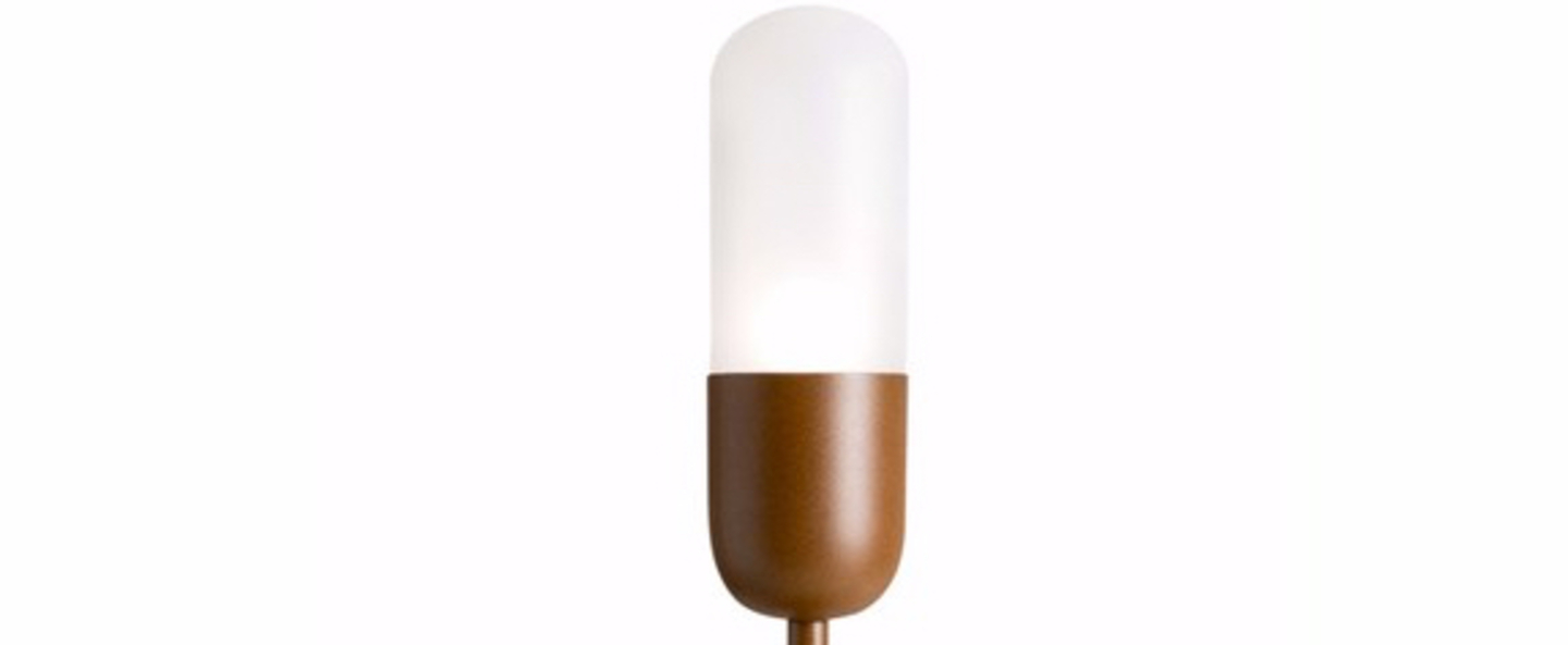 Lampe a poser capsule corten o17cm h48cm alma light normal