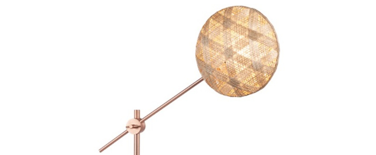 banner-image Lampe a poser chanpen hexagonal m naturel cuivre o26cm h80cm forestier normal
