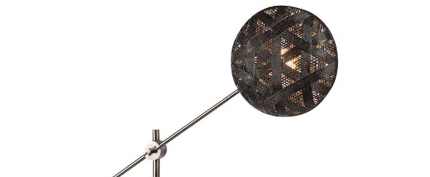 banner-image Lampe a poser chanpen hexagonal m noir gris o36cm h85cm forestier normal