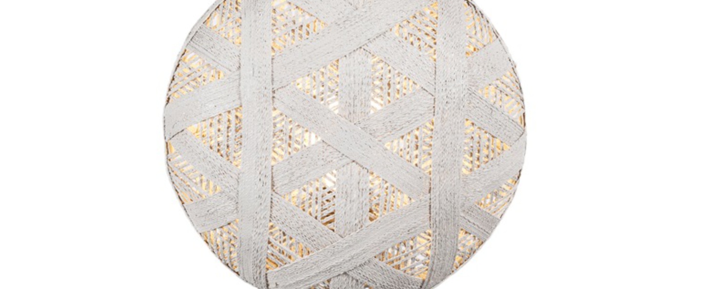 banner-image Lampe a poser chanpen hexagonal s blanc gris o26cm h41cm forestier normal