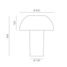 Colette 50 alberto basaglia et natalia rota nodar lampe a poser table lamp  pedrali  l003tb bl  design signed nedgis 67056 thumb