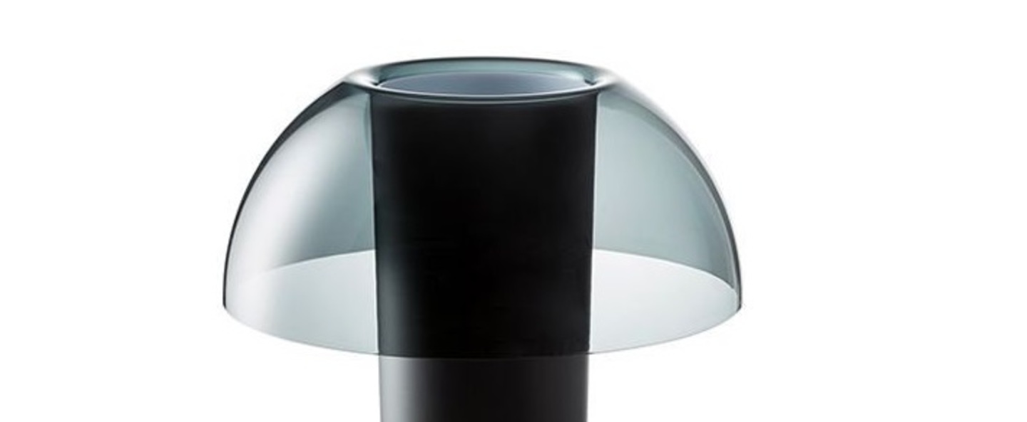 Lampe a poser colette 50 gris fume o42cm h49 5cm pedrali normal