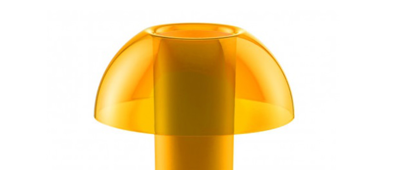 Lampe a poser colette jaune o25cm h29 5cm pedrali normal