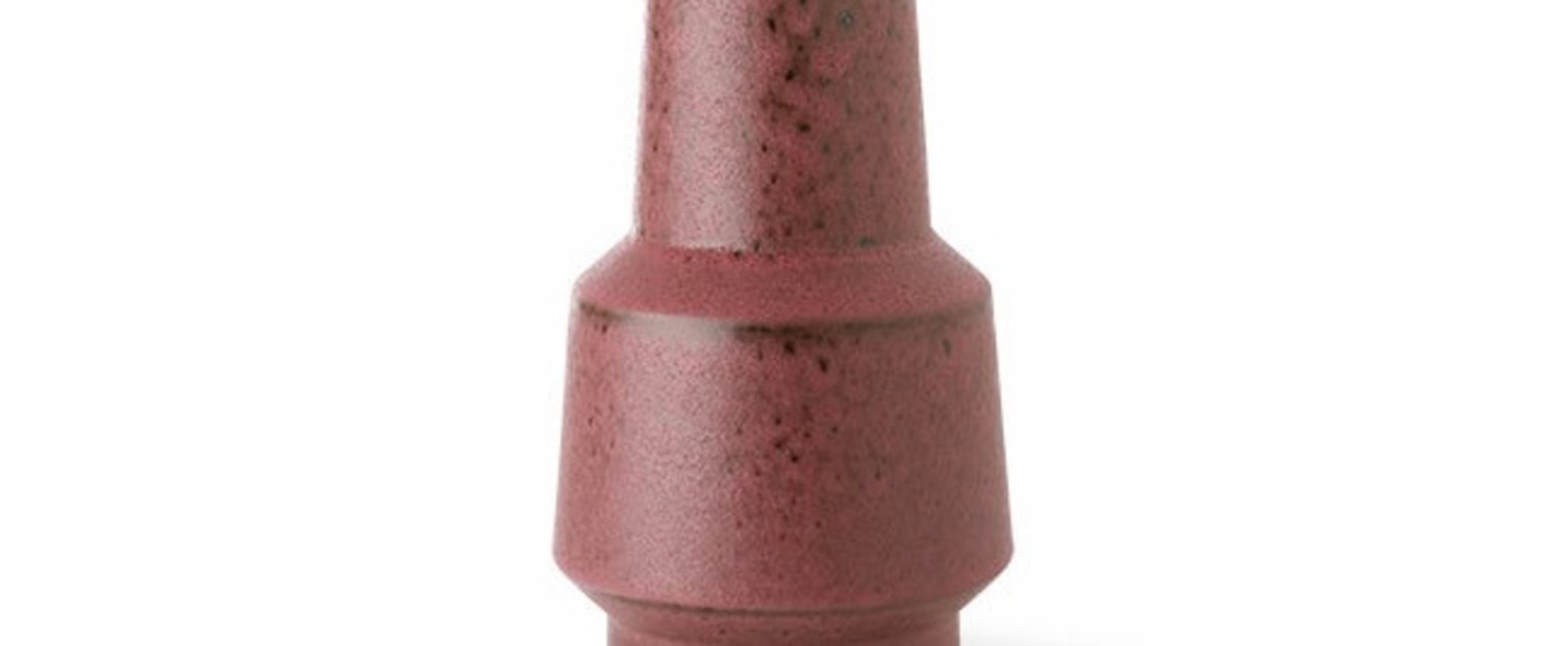 banner-image Lampe a poser cone retro stoneware marron violet o32cm h80cm hk living normal