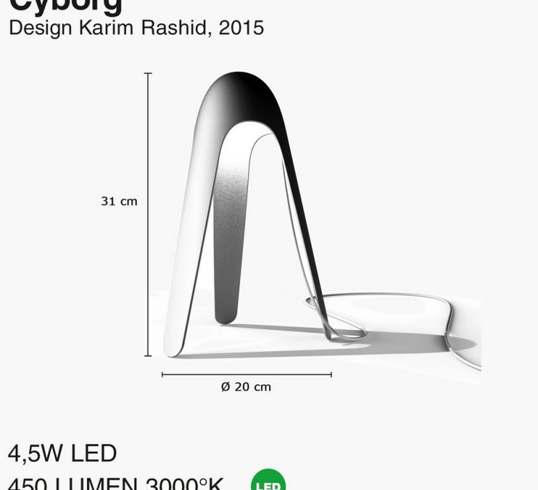 Cyborg karim rashid martinelli luce 825 al luminaire lighting design signed 23743 product