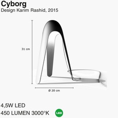 Cyborg karim rashid martinelli luce 825 al luminaire lighting design signed 23743 thumb