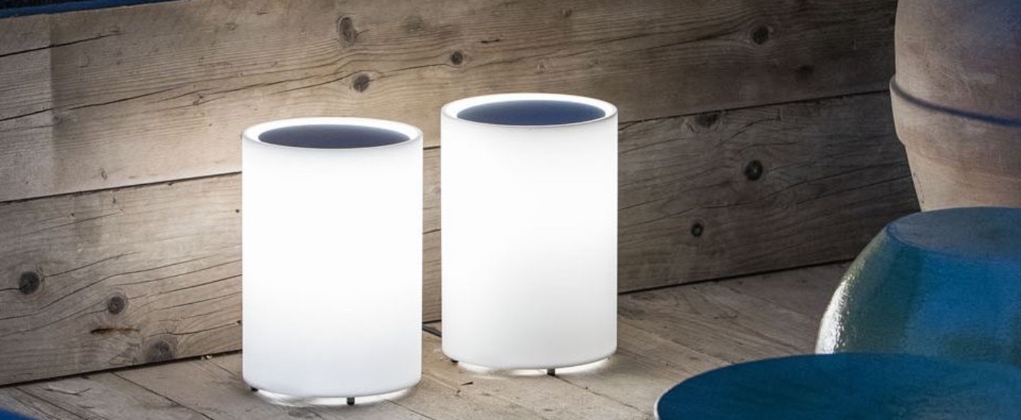 banner-image Lampe a poser d exterieur lenta blanc ip65 o21 2cm h30 7cm davide groppi normal