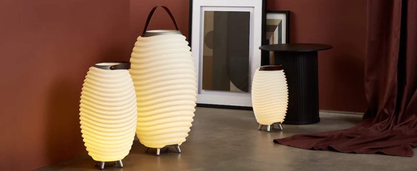 Lampe d'extérieur, seau et enceinte Synergy 35, blanc, LED, dim, 2700K