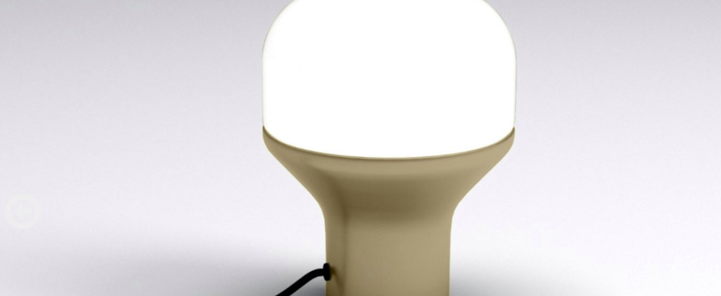 Lampe a poser delux s champagne led o16cm h22cm martinelli luce normal