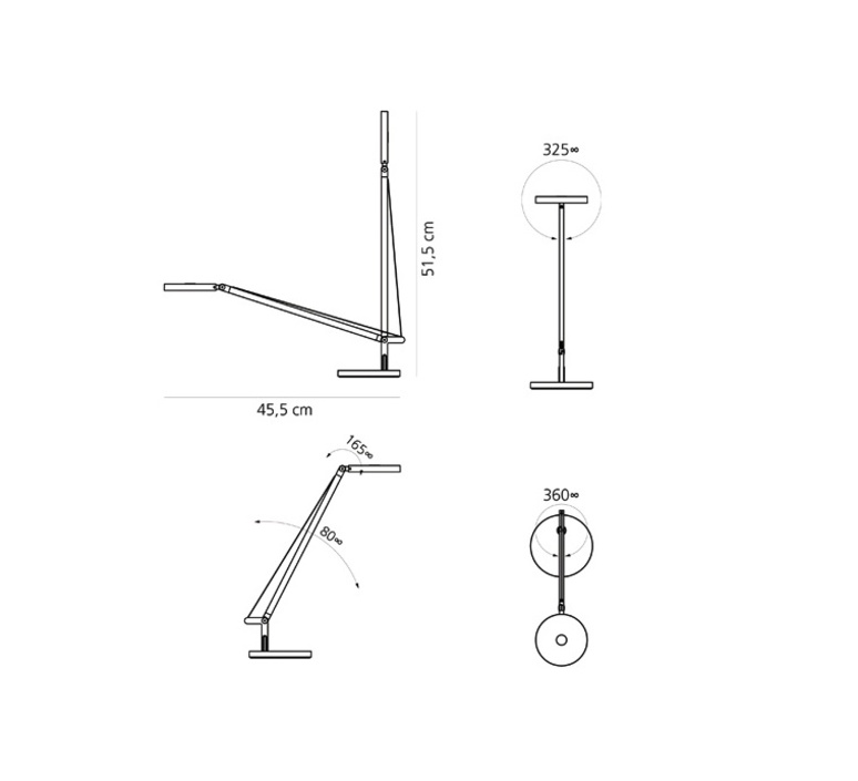 Demetra micro table naoto fukasawa lampe a poser table lamp  artemide 1747w40a  design signed 33511 product