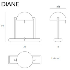 Diane jacques adnet jacques adnet lampe a poser table lamp  lumen center italia dia154  design signed nedgis 146065 thumb