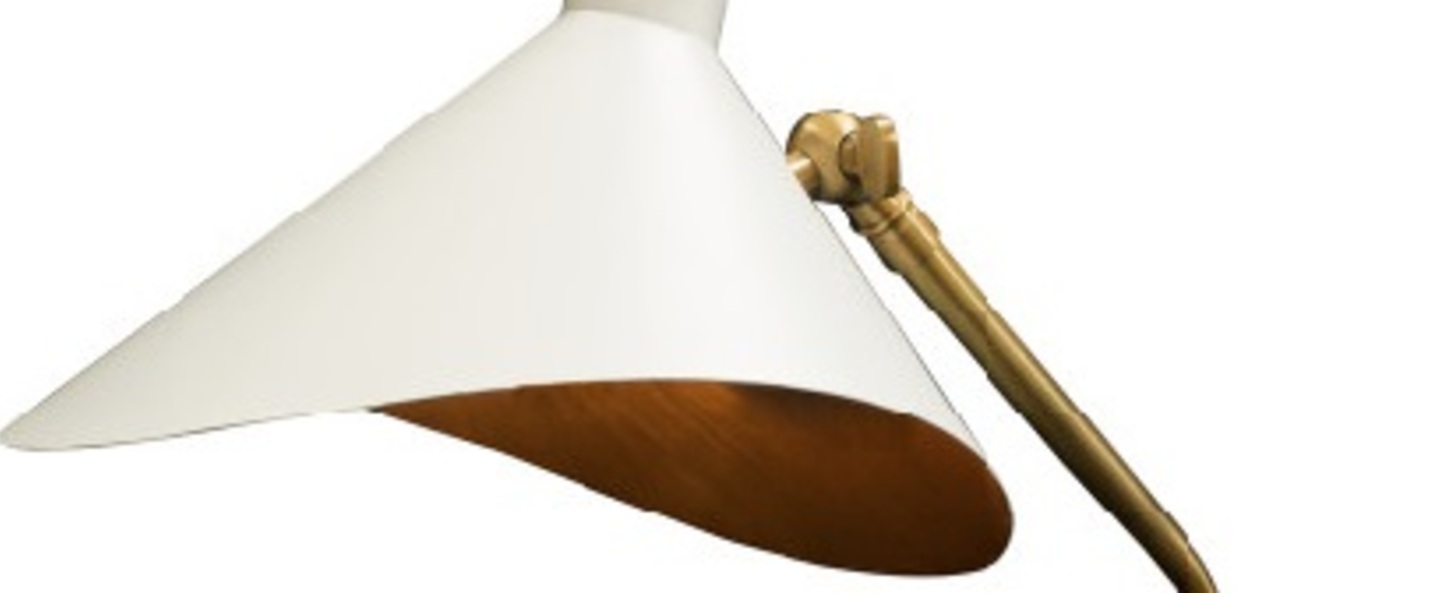 Lampe a poser dino blanc l25cm h57cm gong normal