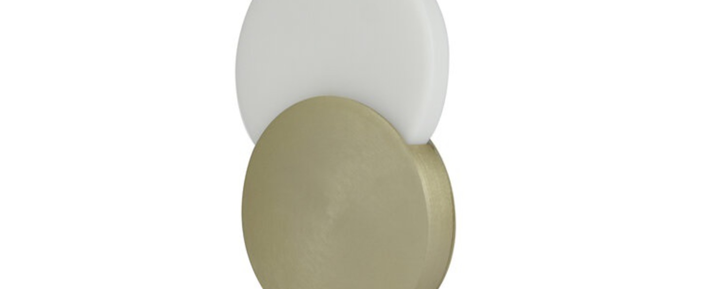 banner-image Lampe a poser duo laiton blanc led 3000k 300lm l20cm h31cm eno studio normal