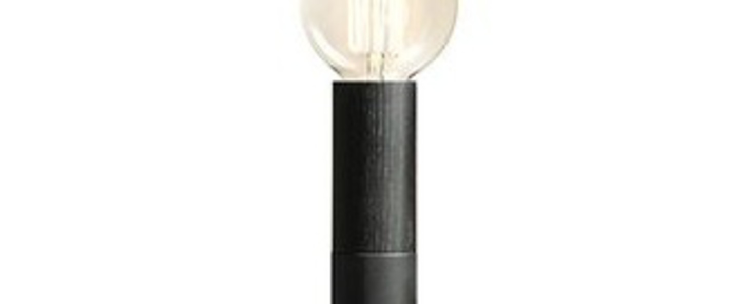 Lampe a poser ed030 noir bois noir o6cm h45cm edizioni normal