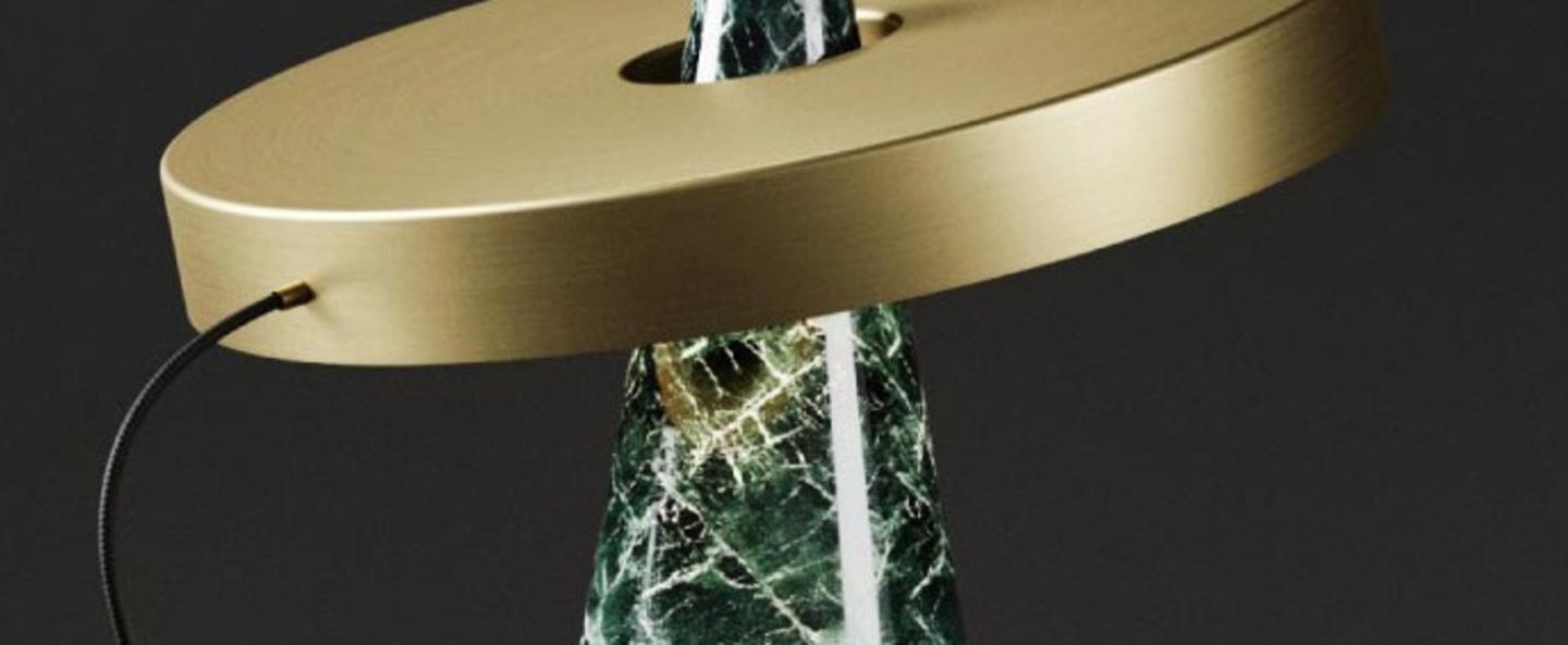 banner-image Lampe a poser ed039 laiton vert o40cm h37cm edizioni normal