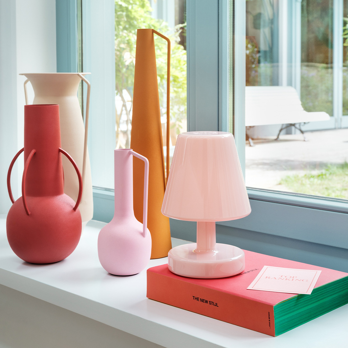 Lampe à poser Edison The Ambiance rose LED | Fatboy