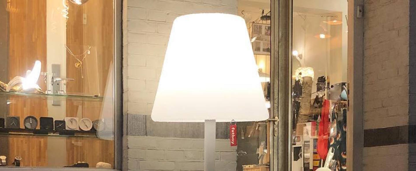 Lampe a poser edison the giant blanc led o58cm h182cm fatboy normal