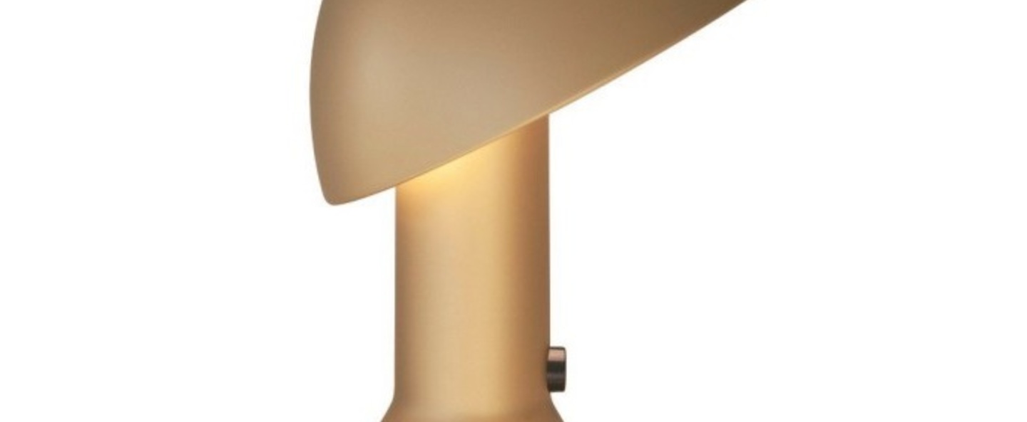 Lampe a poser elmetto dore h28cm martinelli luce normal