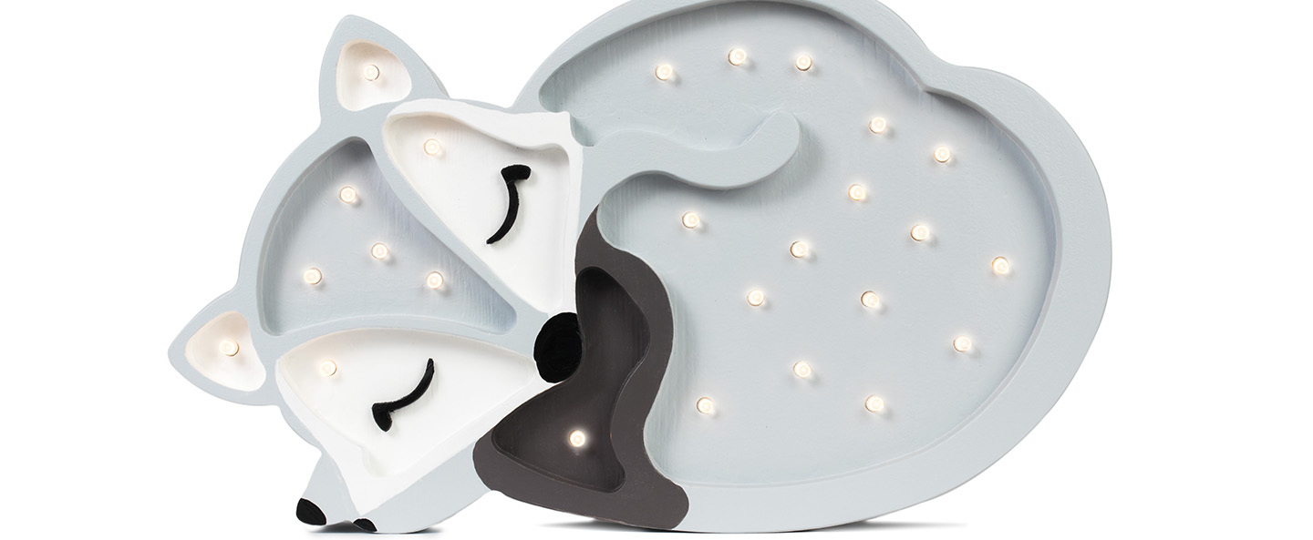 banner-image Lampe a poser enfant fox gris l31cm h19cm little lights normal