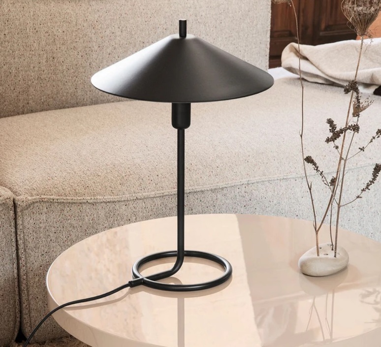 Lampe à poser, Tiny, laiton, Ø12cm, H42,2cm - Ferm Living - Luminaires  Nedgis