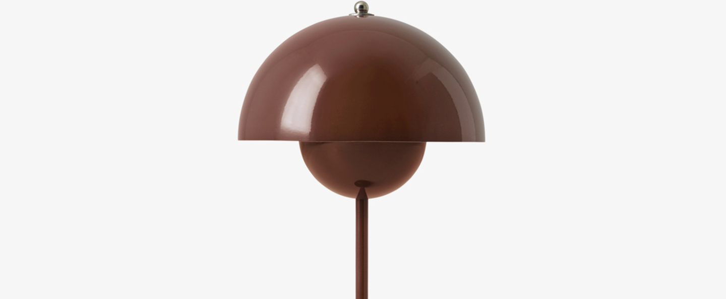 banner-image Lampe a poser flowerpot vp3 rouge marron o23cm h50cm andtradition normal