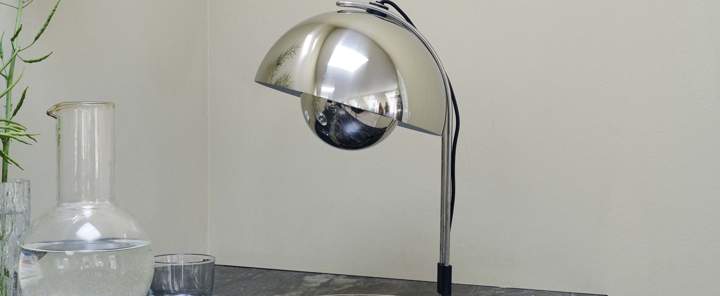 banner-image Lampe a poser flowerpot vp4 chrome o23cm h36cm andtradition normal