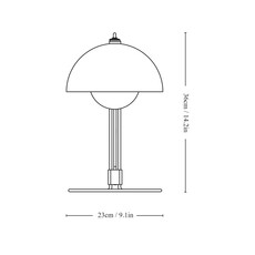 Flowerpot vp4 verner panton lampe a poser table lamp  andtradition 20739902  design signed 167897 thumb