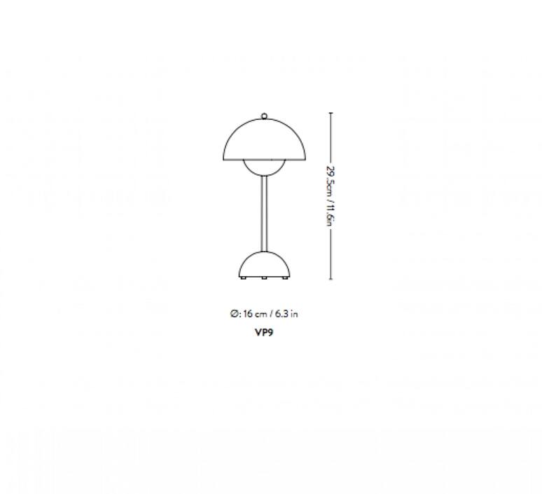 Flowerpot vp9 verner panton lampe a poser table lamp  andtradition 20759102  design signed nedgis 92894 product