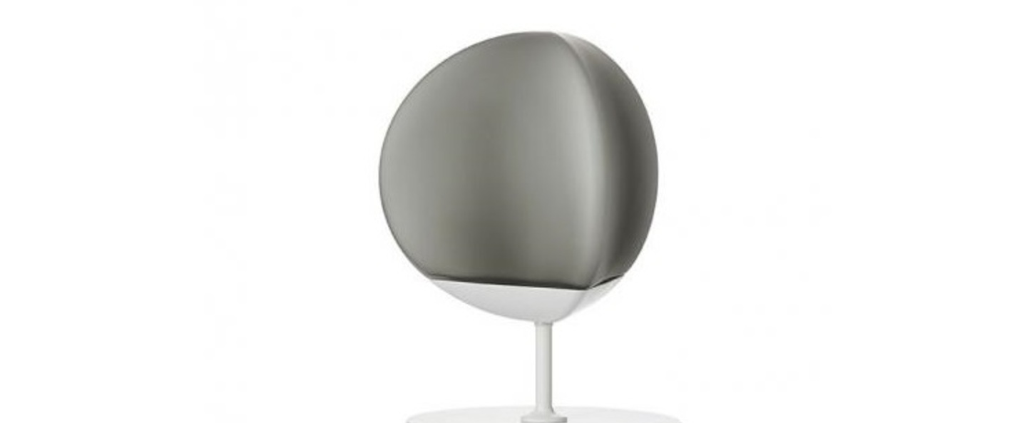 Lampe a poser fruitfull small gris fume ip40 led 3000k l24cm h29 5cm fabbian normal