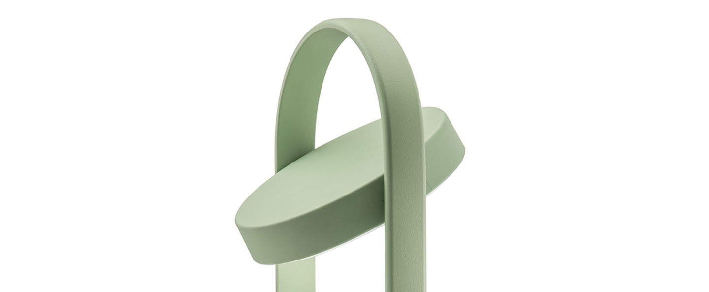 Lampe a poser giravolta 1799 50 vert led 3000k 157lm o15cm h50cm pedrali normal