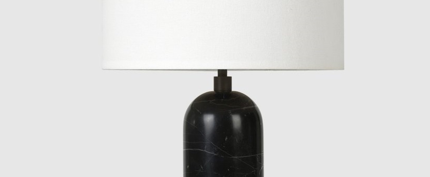 Lampe a poser gravity s noir marbre o30cm p49cm gubi normal