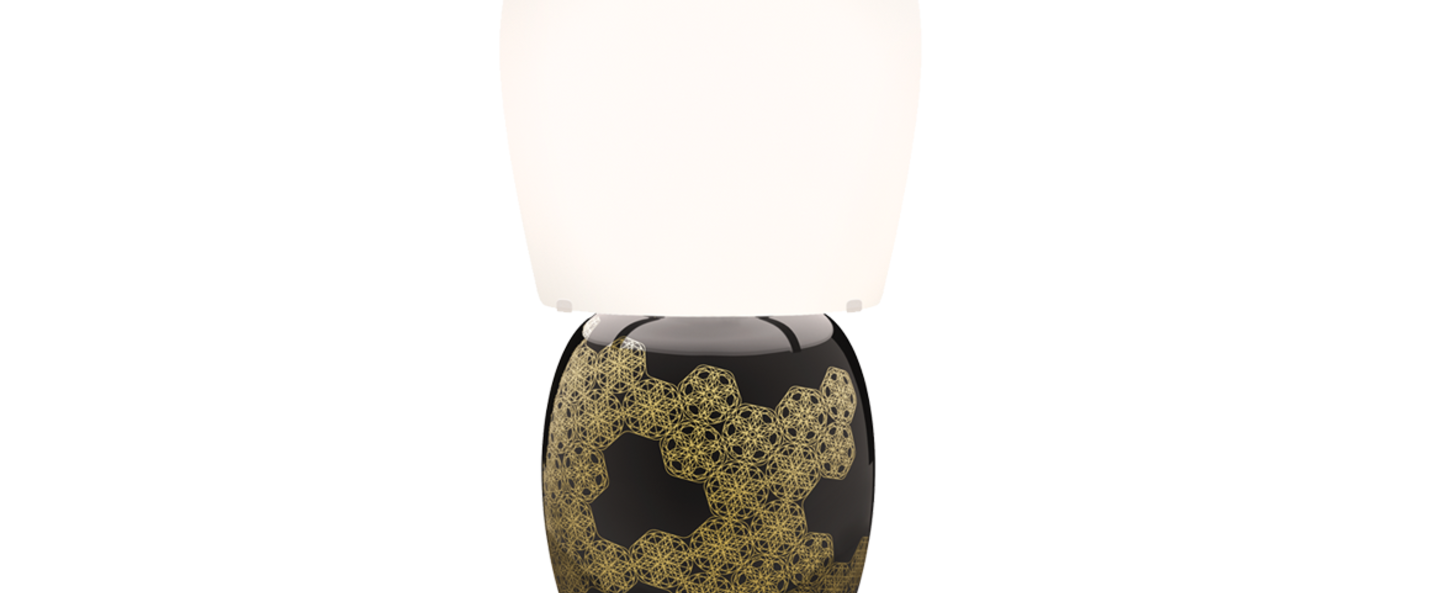 banner-image Lampe a poser hive noir o25cm h47cm kundalini normal