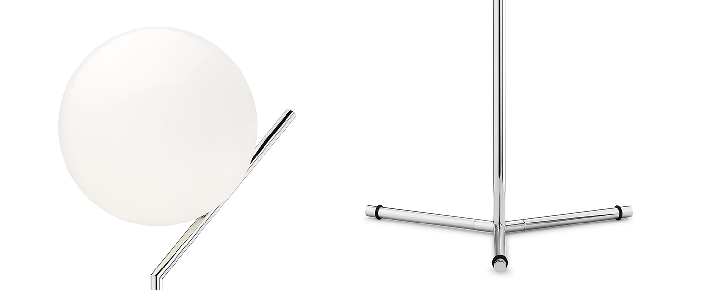 banner-image Lampe a poser ic lights table 1 high opalin et chrome o32 1cm h53cm flos normal