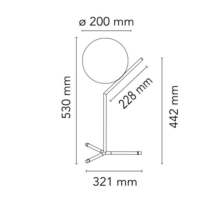 Ic lights table 1 high michael anastassiades lampe a poser table lamp  flos f3170057  design signed nedgis 97645 product