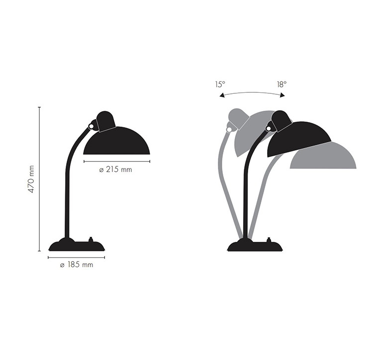 Kaiser idell 6556 t christian dell lampe a poser table lamp  fritz hansen 62703008  design signed nedgis 112776 product