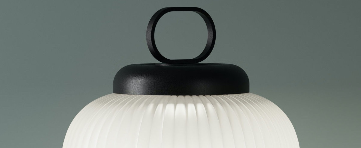 banner-image Lampe a poser kanji blanc noir led 2700k 900lm o31cm h52cm fontana arte normal
