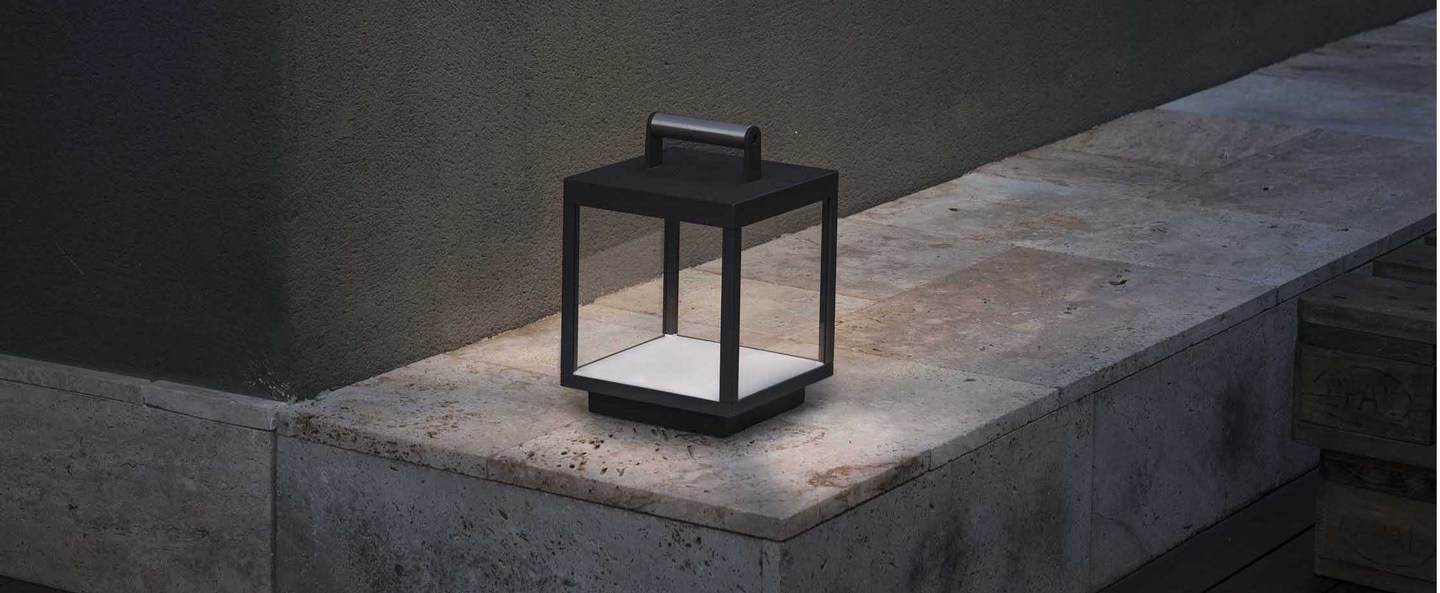 banner-image Lampe a poser kerala gris fonce led l28cm h26cm faro normal