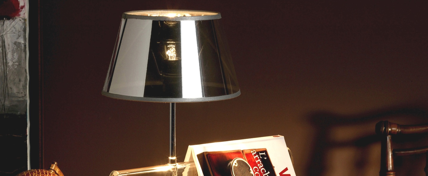 banner-image Lampe a poser l empirique argent transparent h42cm designheure normal