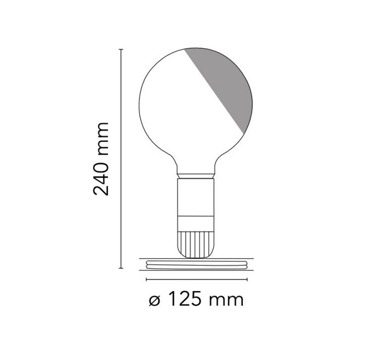 Lampadina achille castiglioni lampe a poser table lamp  flos f3300000  design signed nedgis 98355 product