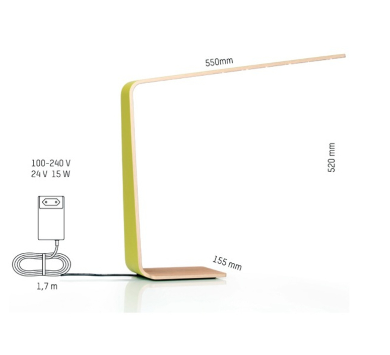 Led4 mikko karkkainen tunto led4 walnut white luminaire lighting design signed 12240 product