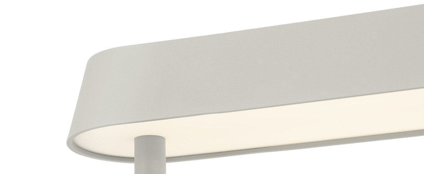 banner-image Lampe a poser linear mounted gris led 3000k 2700lm l209 2cm h70 7cm muuto normal